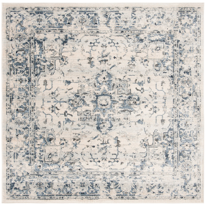 Jase Performance Oriental Rug, Square 8'