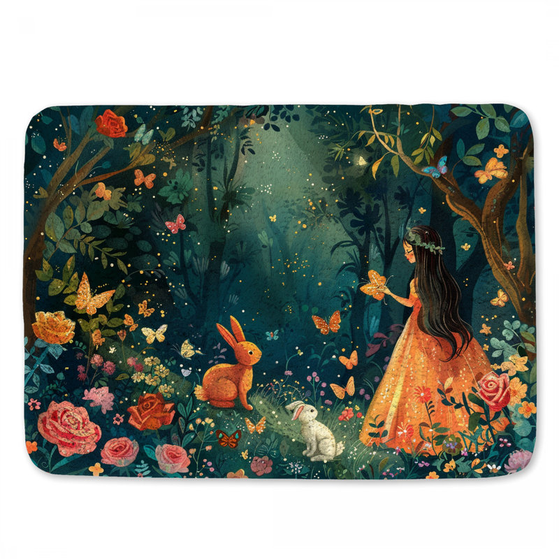 Tapis de bain en microfibre / microsuède Marua, L 17 po x L 24 po