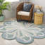 Tapis vert / gris en laine / coton touffeté à la main Novelty Albrian-184366009