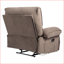 Fauteuil inclinable manuel surdimensionné inclinable avec coussin de massage, siège large de 27,5 po | Brun noyer | Velours