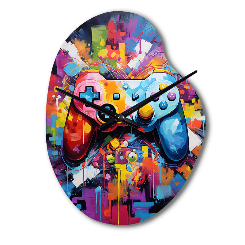 Mouton - Pear Shape Large Red Wall Clock Sculpture, Small