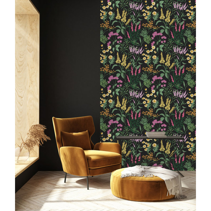 Floral Tile, 2.08' W x 18.75' L