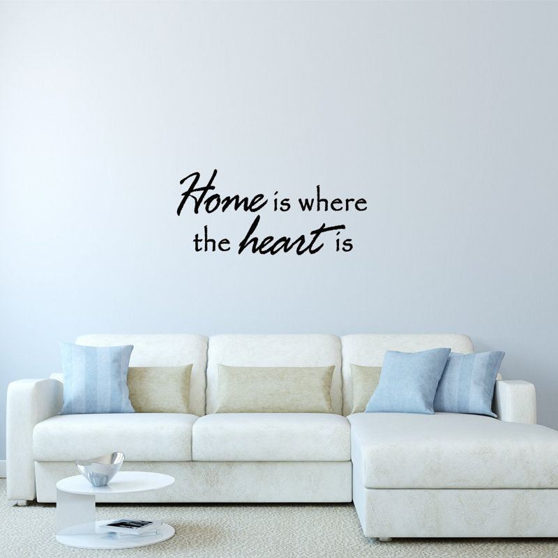 Décalcomanie murale "home is where the cardiaque is is Daggett, H 10 po x l 22 po