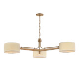 Troy Lighting Mailo 65 inch wide Light Chandelier in Patina Brass