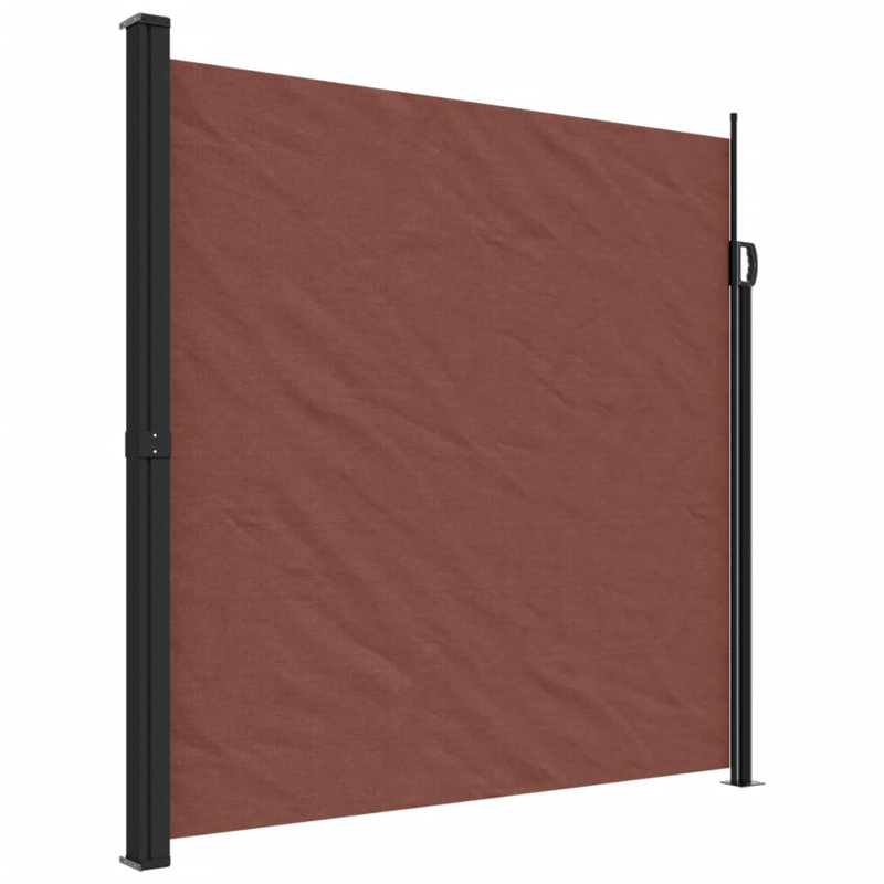 Retractable Side Awning, Brown, 200cm H x 600cm W