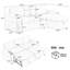 Canapé modulaire de 83,5 po avec canapé en L et canapé-lit modulaire avec grand espace de rangement, deux porte-gobelets et deux ports USB pour le salon-528069742