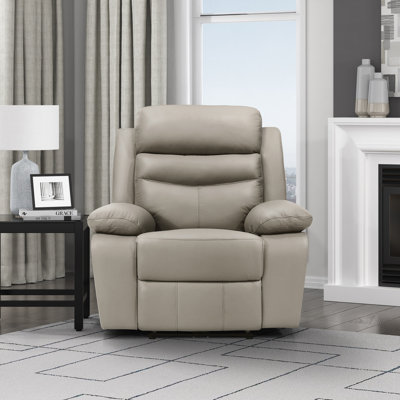 Fauteuil inclinable électrique en cuir l 41 po Kaniel