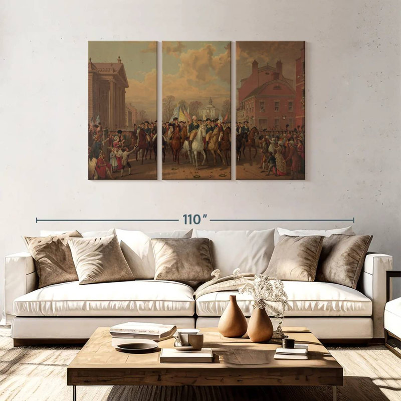 Evacuation Day, 48" H x 74" W