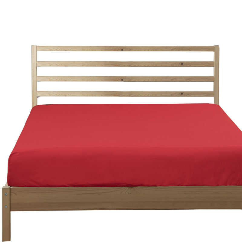 Microfiber Fitted Sheet, California King, Wine Red