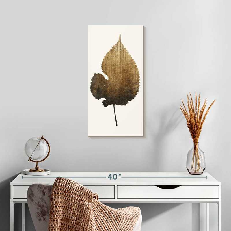Classic Golden Leaf, 24" H x 12" W