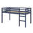 Loft Bed with Ladder and Reinforced Slat Platform-674742082