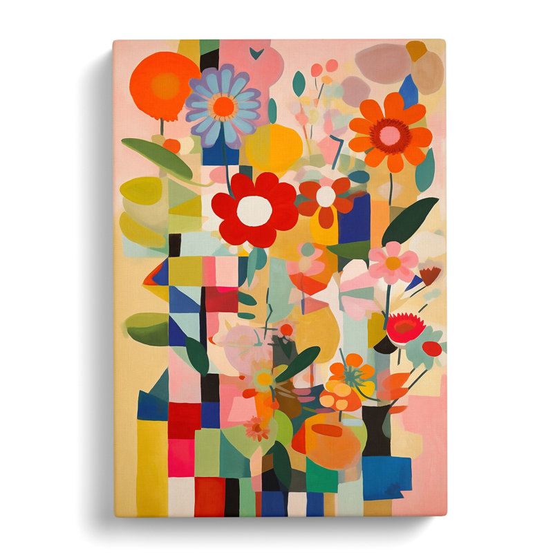 CAN-V0523-1655X Orphism Flowers Vol.3 - Wrapped Canvas Print, 50cm H x 35cm W