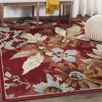Brendon Floral Hand Woven Area Rug
