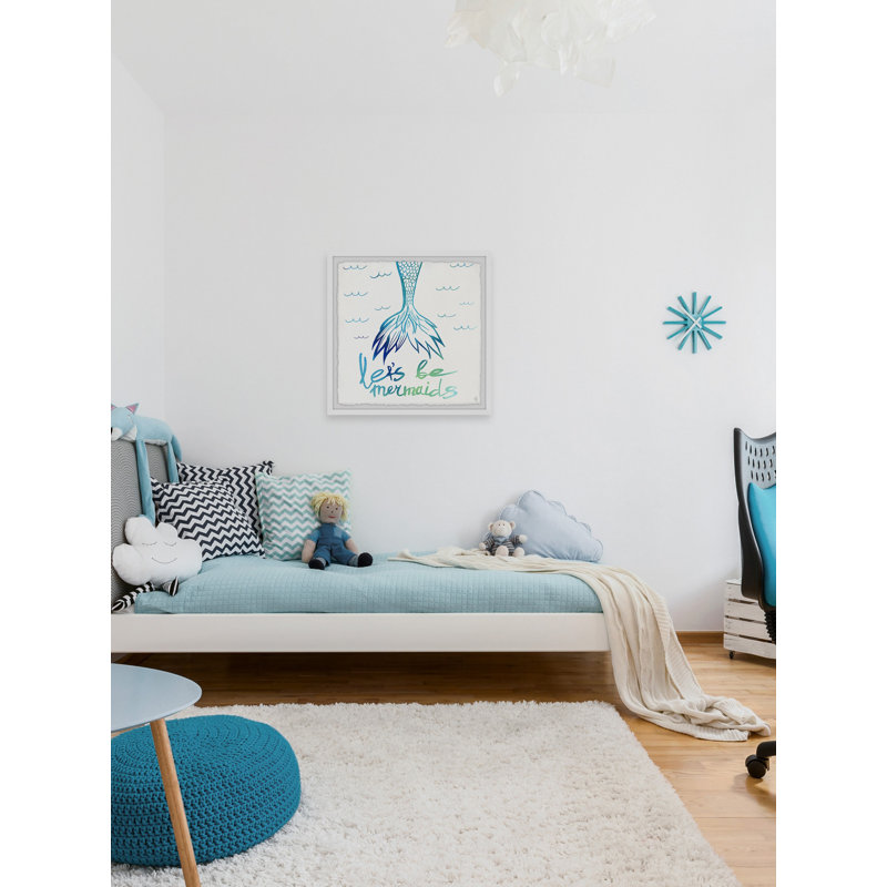 Coursey Let's Be Mermaid - Single Picture Frame Painting, 41cm H x 41cm W
