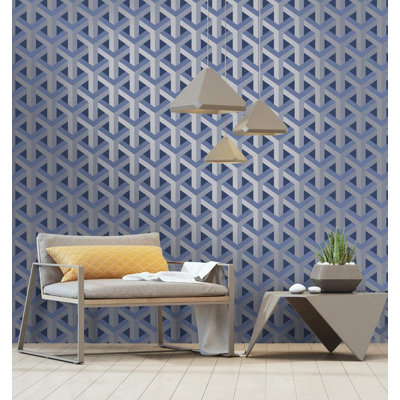 Bobbee 10m x 53cm Metallic Finish Wallpaper Roll