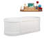 Baignoire autoportante 67 po avec drain interne Streamline-101698597
