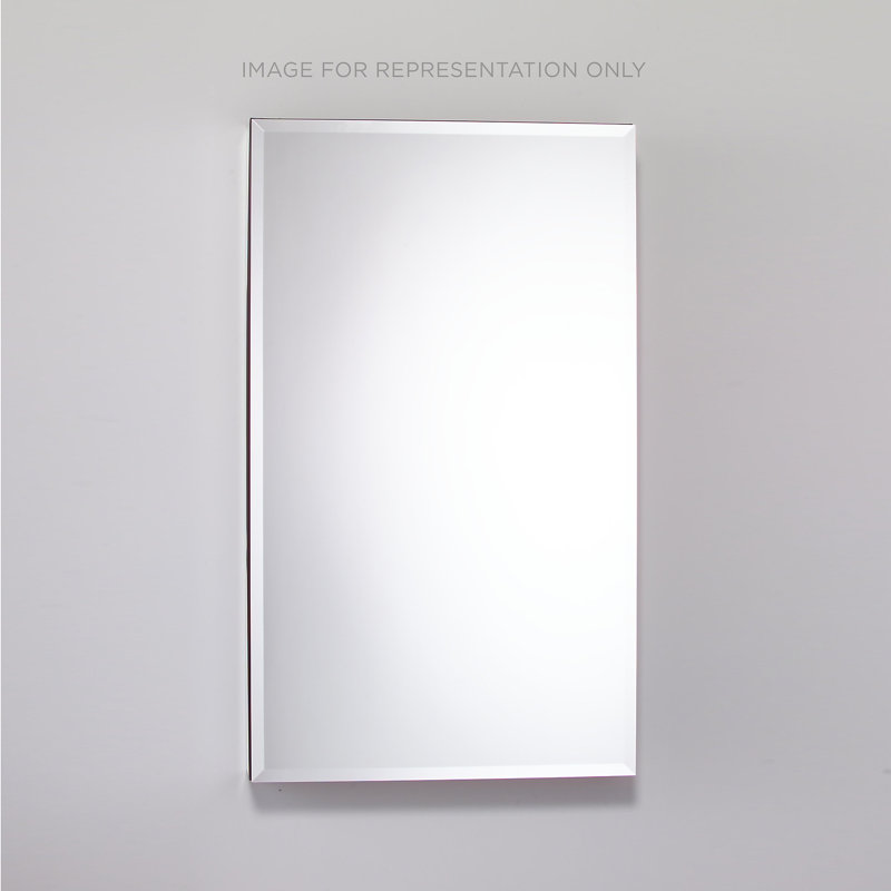 PLM24 Series Medicine Cabinet, White, Beveled