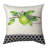 Manual Woodworkers & Weavers Green and Yellow Square Polyester Decorative Pillow 12" x 12"