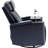 Swivel Recliner With Hidden Arm Storage and  LED Light Strip-1064237559