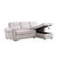 Canapé-lit modulaire réversible en chenille avec chargeurs USB, poches pour téléphone / magazine-1728595549