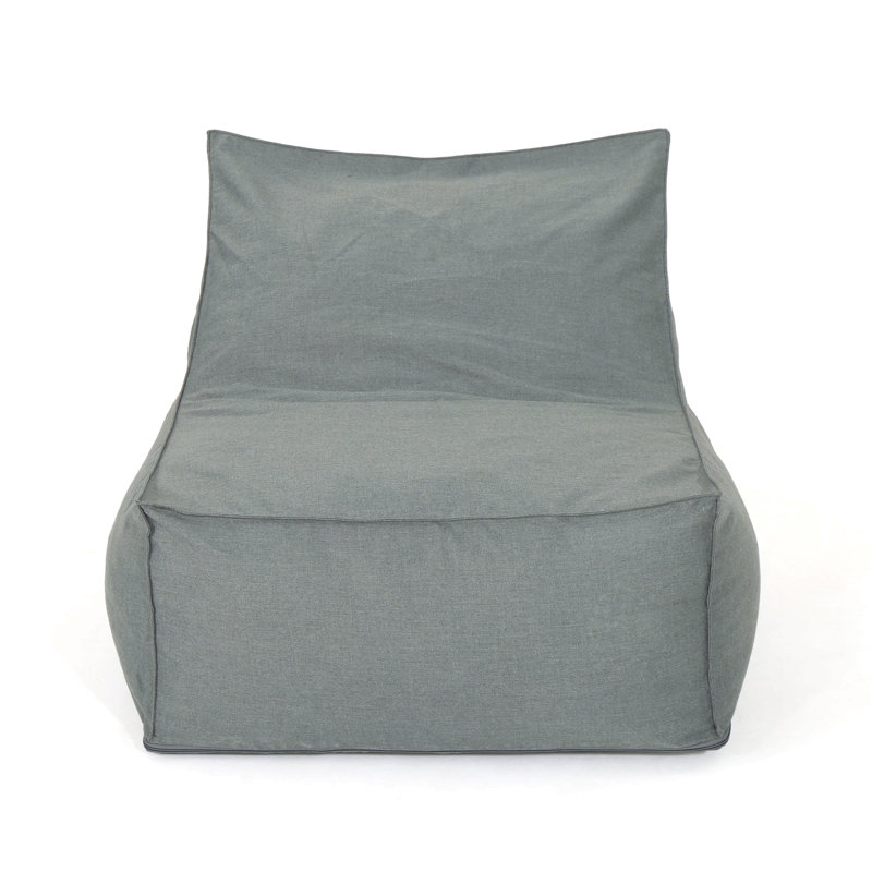 3 Ft. Water Resistant Fabric Bean Bag Chair, Gray Fabric