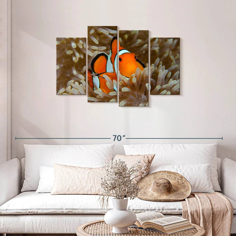 Bramem Wakatobi Anemonefish Pet, H 27 po x l 43 po