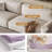 White Genuine Leather Modular Sofa cushion couch