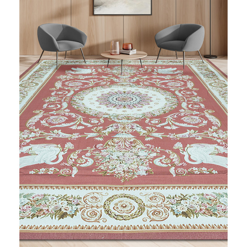 Hand-Knotted High-Quality REd Area Rug