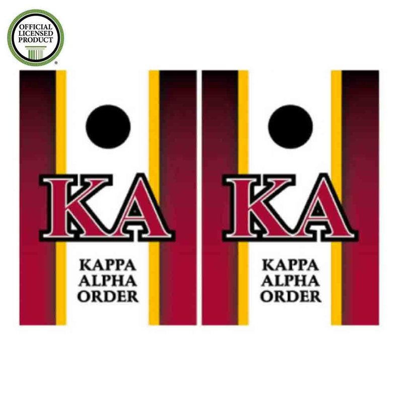 Ensembles de planches de cornhole en bois massif 24 pi x 36 pi Greek , Kappa Alpha