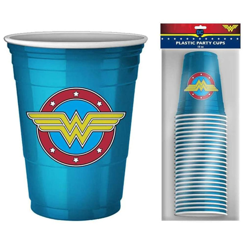 Gobelets jetables en plastique DC Comics