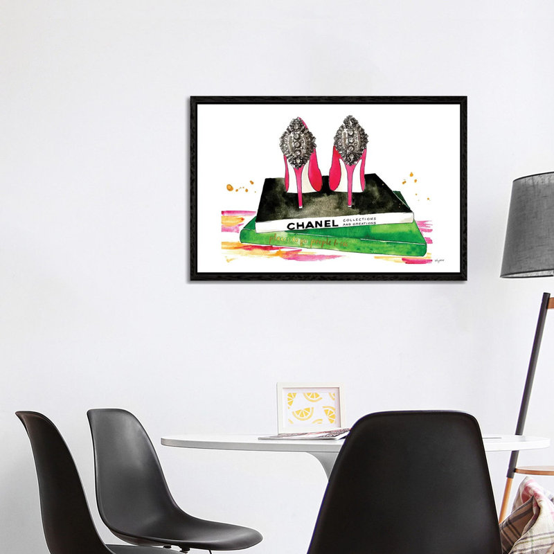 Saint Mathieu Lighthouse Landscape by Philippe Manguin - Wrapped Canvas Gallery-Wrapped Canvas Giclée, Black Framed