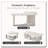 35.43" L-Shape Coffee Table-199962722
