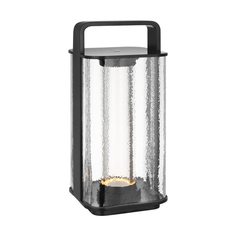 Flacara 24 Rechargeable Lantern, Brown, 15.4" H x 7" W x 7" D