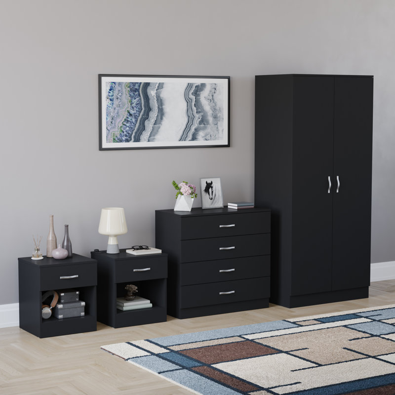 Maybery Piece Bedroom Set, Black