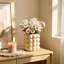 Vase à bulles beige en céramique pour fleurs, vase court de 5,5 pouces pour décor de ferme Boho, vase décoratif pour salon, table basse, manteau de cheminée, chambre à coucher, bureau