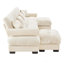 Canapé modulaire en U en forme de U avec repose-pieds mobile, canapé d'angle rembourré et confortable en velours 4 places convertible-842835655