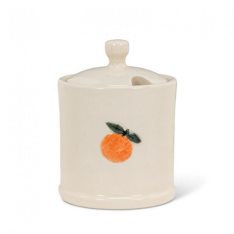 Pot à confiture orange