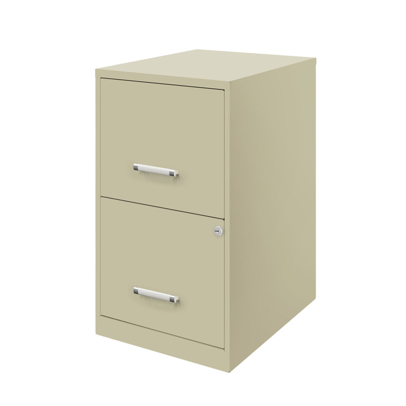 Classeur vertical à 2 tiroirs Worton, Beige