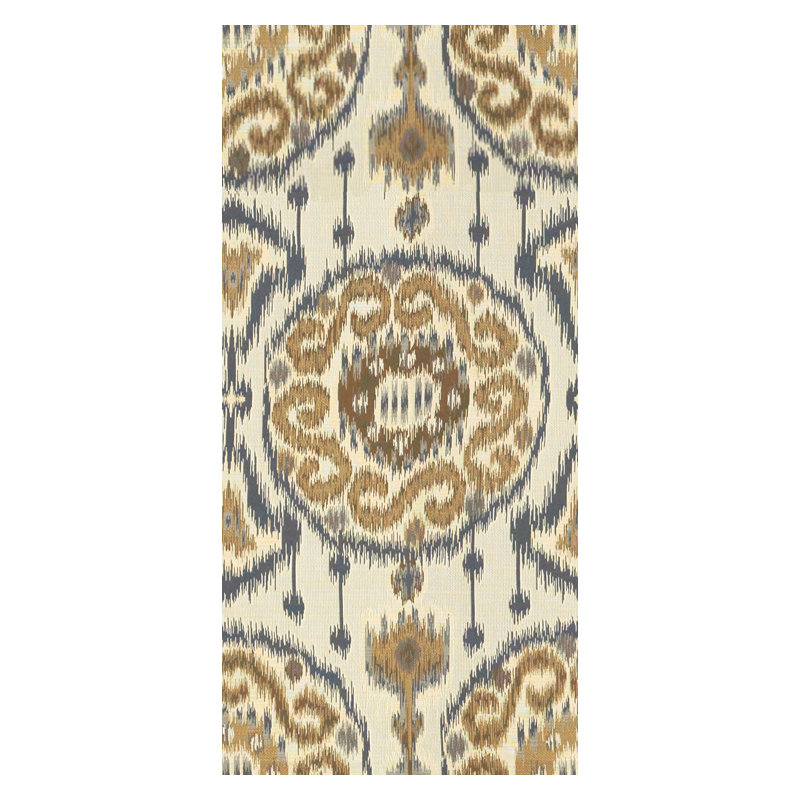 Guaranteed in Stock Fabric, Blue/Beige/Brown