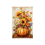 Art mural 24 po x 36 po, citrouille et tournesol