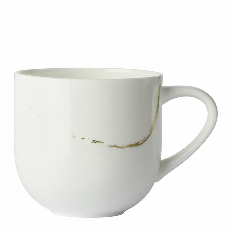 Sketch Bone China Coffee Mug, Chalk
