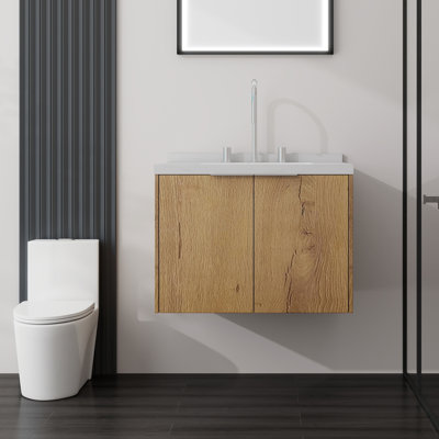 Meuble-lavabo flottant avec lavabo