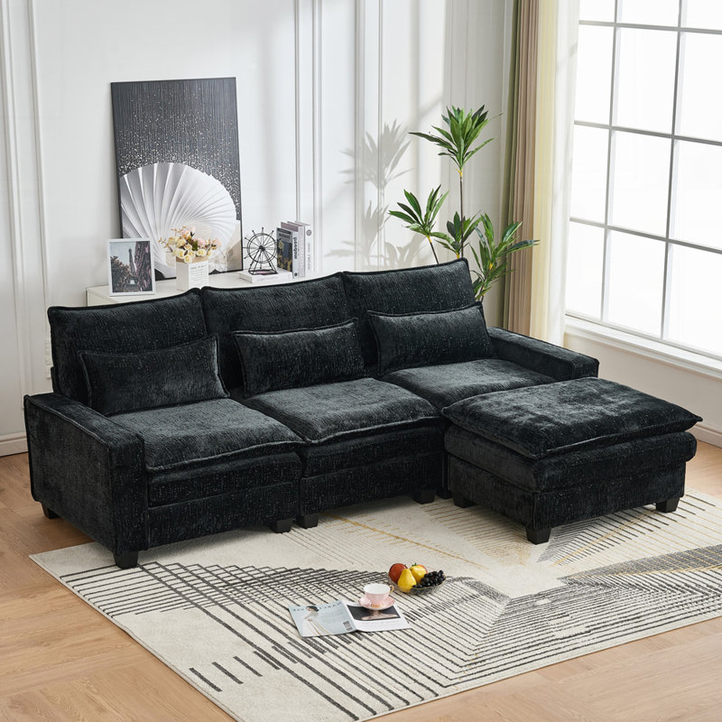 Canapé Plush, Noir