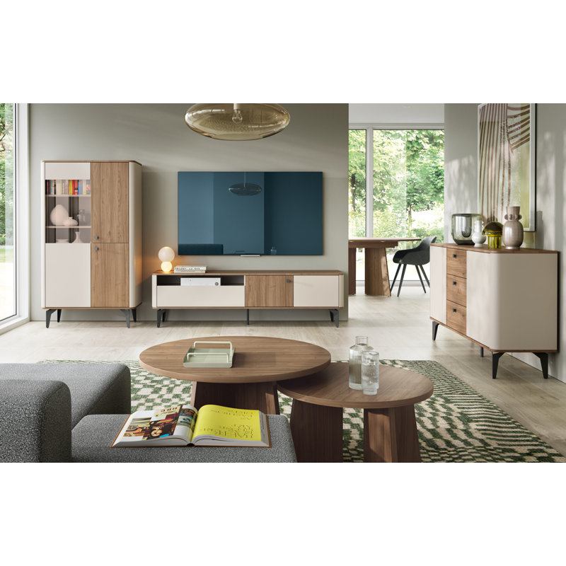 Aurena AU7 Round Coffee Table 75cm, 47 cm H x 75 cm W x 75 cm D