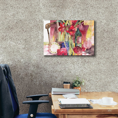 Winston Porter 'Red Amaryllis' by Annelein Beukenkamp Canvas Wall Art