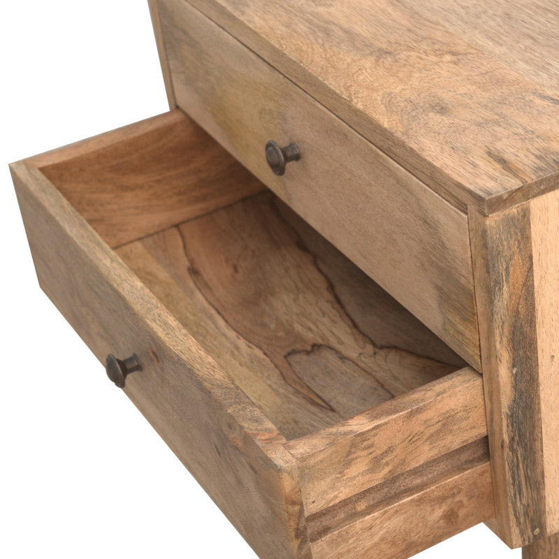 Alisha 45cm W Solid Wood Bedside Table