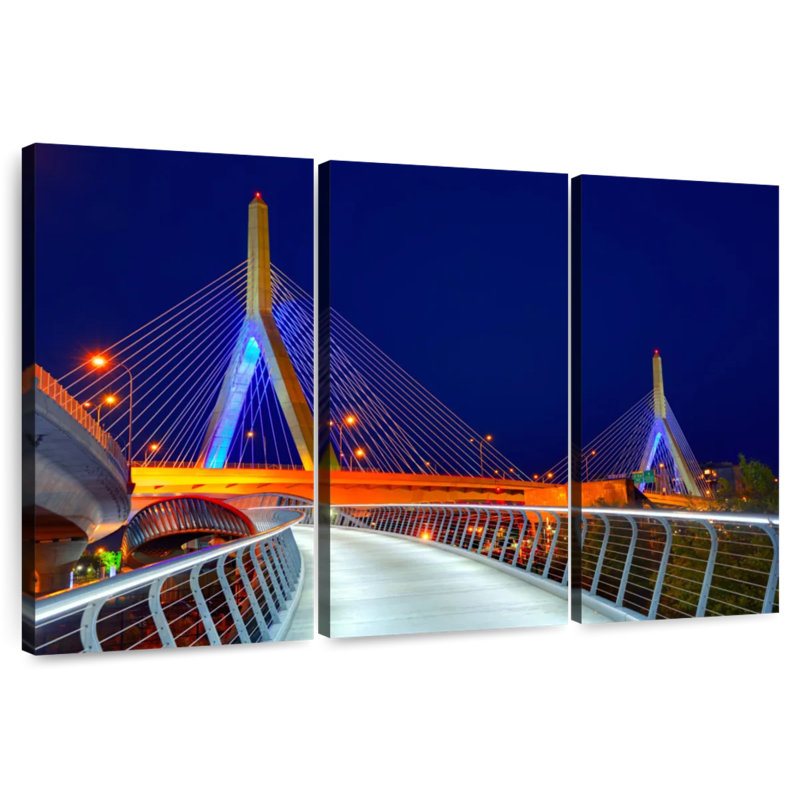 Pont patriotique Zakim, H 28 po x l 45 po