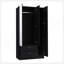 Armoire Haddam, chambre à coucher, noir-1002652497