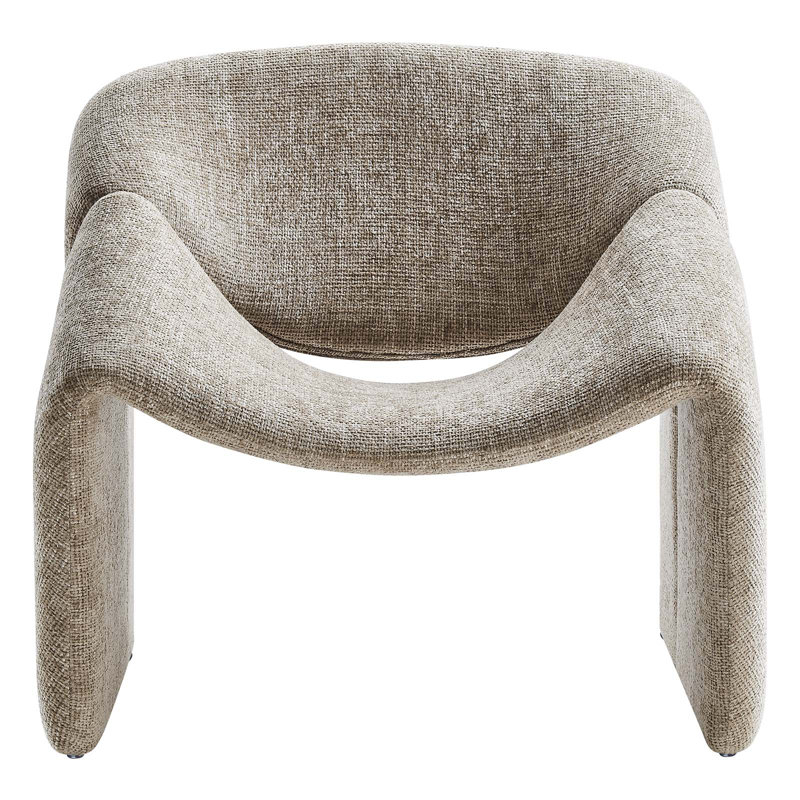 Modway Vivi Upholstered Lounge Chair, Khaki 