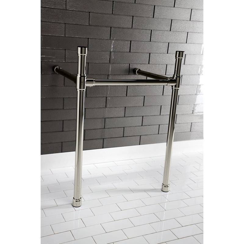 Kingston Brass Dreyfuss Stainless Steel Console Sink Legs, Polished Nickel